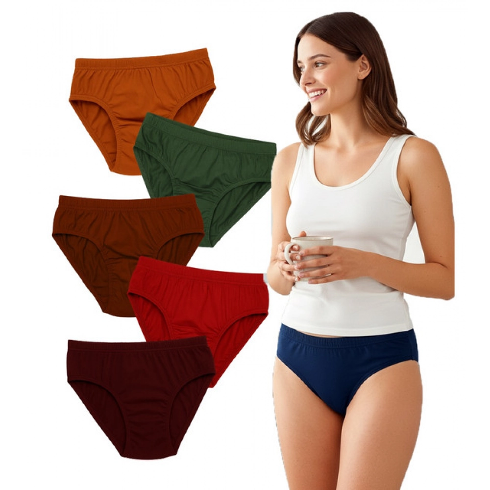 Generic Pack of_6 Women's Cotton Solid Hipster Panty (Multicolor) Generic Pack of_6 Women's Cotton Solid Hipster Panty (Multicolor)