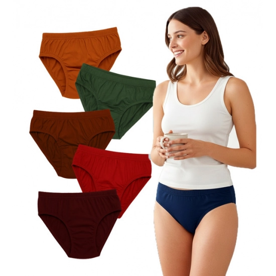 Generic Pack of_6 Women's Cotton Solid Hipster Panty (Multicolor) Generic Pack of_6 Women's Cotton Solid Hipster Panty (Multicolor)