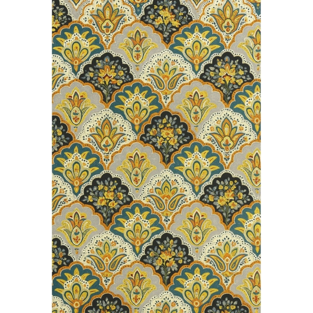 Generic Microfiber Floral Printed Double Bedsheet with 2 Pillow Covers (Multicolor)