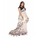 Generic Women's Linen Cotton Printed Saree With Unstitched Blouse 5.5Mtr (Off White) Generic Women's Linen Cotton Printed Saree With Unstitched Blouse 5.5Mtr (Off White)