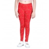 Generic Girl's Cotton Lycra Printed Elasticated Leggings (Red) Generic Girl's Cotton Lycra Printed Elasticated Leggings (Red)