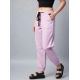 Generic Women's Coton Twill Solid Elasticated Trousers (Lavender)