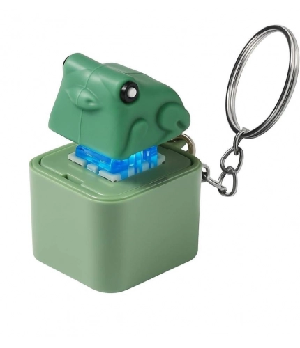 Generic Plastic Solid Frog Croaking Keychain (Multicolor)