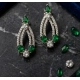 Generic Women's Brass Silver Plated Necklace set (Green) Generic Women's Brass Silver Plated Necklace set (Green)