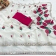 Generic Women's Georgette Embellished Saree With Unstitched Blouse 5.5Mtr (Cream-Red) Generic Women's Georgette Embellished Saree With Unstitched Blouse 5.5Mtr (Cream-Red)