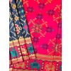 Generic Women's Patola Silk Meena And Zari Woven Saree With Unstitched Blouse 5.5Mtr (Green)