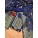 Generic Women's Banarasi Silk Printed Unstitched Salwar Suit Material With Dupatta (Navy Blue, 3Mtrs) Generic Women's Banarasi Silk Printed Unstitched Salwar Suit Material With Dupatta (Navy Blue, 3Mtrs)