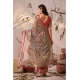 Generic Women's Faux_Linen Printed Saree With Unstitched Blouse 5.5Mtr (Light_Beige)