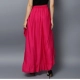 Generic Women's Rayon Ruffled Elasticated Skirt (Pink) Generic Women's Rayon Ruffled Elasticated Skirt (Pink)