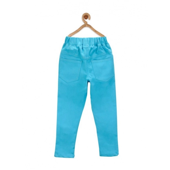 Generic Girl's Denim Solid Elasticated Jeggings cum Jeans (Blue) Generic Girl's Denim Solid Elasticated Jeggings cum Jeans (Blue)