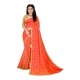Generic Women's Sana Silk Bandhni Saree With Unstitched Blouse 5.5Mtr (Orange) Generic Women's Sana Silk Bandhni Saree With Unstitched Blouse 5.5Mtr (Orange)