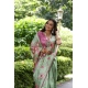 Generic Women's Faux_Tussar Floral_Print Saree With Unstitched Blouse 5.5Mtr (Light_Green) Generic Women's Faux_Tussar Floral_Print Saree With Unstitched Blouse 5.5Mtr (Light_Green)