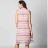 Generic Women's Polyester Striped Sleeveless Dress (Pink)