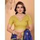 Generic Women's Linen Cotton Printed Saree With Unstitched Blouse 5.5Mtr (Blue) Generic Women's Linen Cotton Printed Saree With Unstitched Blouse 5.5Mtr (Blue)