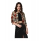 Generic Women's Polyester Floral 3-4th Sleeves Shrug (Multicolor) Generic Women's Polyester Floral 3-4th Sleeves Shrug (Multicolor)