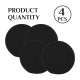 Generic Cotton Pack Of_2 Rope Drink Coasters 4 Pcs Set (Black) Generic Cotton Pack Of_2 Rope Drink Coasters 4 Pcs Set (Black)