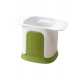 Generic ABS Plastic Solid Hand Pressure Vegetable Chopper and Dicer (Green-White)