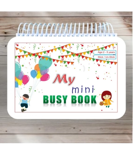 Generic Mini Busy Book – Early Learning Activity Book for Kids (2–4 Years, Multicolor)