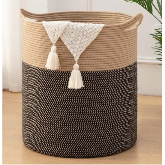 Generic Cotton 12x14 Inch - Mix Storage Basket For Clothes With Out Lid (Dark-Brown) Generic Cotton 12x14 Inch - Mix Storage Basket For Clothes With Out Lid (Dark-Brown)