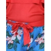 Generic Girl's Rayon Floral Short Sleeve Top and Trouser Set (Multicolor) Generic Girl's Rayon Floral Short Sleeve Top and Trouser Set (Multicolor)