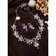 Generic Women's Brass Silver Plated Necklace set (Multicolor) Generic Women's Brass Silver Plated Necklace set (Multicolor)