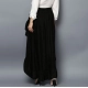Generic Women's Rayon Ruffled Elasticated Skirt (Black) Generic Women's Rayon Ruffled Elasticated Skirt (Black)