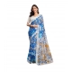Generic Women's Faux_Linen Printed Ready-to-Wear Saree With Unstitched Blouse 5.5 Mtr (Blue) Generic Women's Faux_Linen Printed Ready-to-Wear Saree With Unstitched Blouse 5.5 Mtr (Blue)