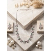 Generic Women's Brass Silver Plated Necklace set (Multicolor) Generic Women's Brass Silver Plated Necklace set (Multicolor)