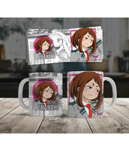 Generic Anime Ochaco Uraraka Ceramic Printed Coffee Mug (White)