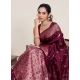 Generic Women's Jacquard Woven Saree With Unstitched Blouse 5.5Mtr (Maroon) Generic Women's Jacquard Woven Saree With Unstitched Blouse 5.5Mtr (Maroon)