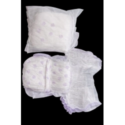 Generic Pack of_10 Pcs Cotton Disposable Lady Period Pants Sanitary Napkin (White)