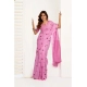 Generic Women's Linen Cotton Printed Ready To Wear Saree With Unstitched Blouse 5.5 Mtr (Light_Pink)