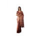 Generic Women's Faux_Silk Printed Saree With Unstitched Blouse 5.5Mtr (Brown)