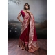 Generic Women's Silk Blend Printed Saree With Unstitched Blouse 5.5Mtr (Maroon) Generic Women's Silk Blend Printed Saree With Unstitched Blouse 5.5Mtr (Maroon)