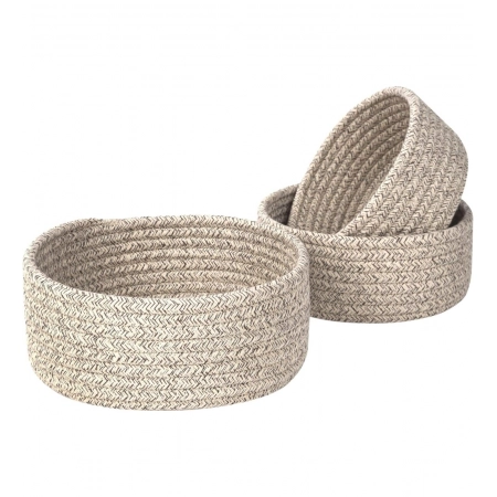 Generic Cotton 8x3 Inch Kidi Round 3 Set Bedside Organizer With Out Lid (Kidi) Generic Cotton 8x3 Inch Kidi Round 3 Set Bedside Organizer With Out Lid (Kidi)