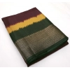 Generic Women's Cotton Silk Solid Saree With Unstitched Blouse 5.5Mtr (Multicolor)