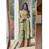 Generic Women's Silk Embroidered 3/4th Sleeve Round Kurti With Sharara Pant and Dupatta Set (Green) Generic Women's Silk Embroidered 3/4th Sleeve Round Kurti With Sharara Pant and Dupatta Set (Green)