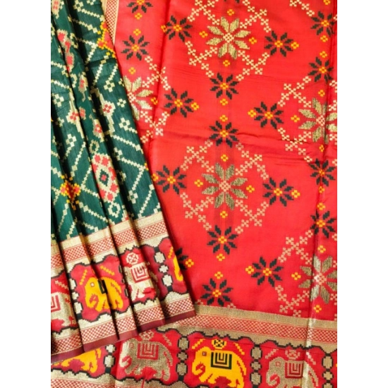 Generic Women's Patola Silk Meena And Zari Woven Saree With Unstitched Blouse 5.5Mtr (Blue) Generic Women's Patola Silk Meena And Zari Woven Saree With Unstitched Blouse 5.5Mtr (Blue)