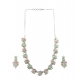 Generic Women's Brass Silver Plated Necklace set (Multicolor) Generic Women's Brass Silver Plated Necklace set (Multicolor)