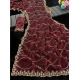 Generic Women's Slik Embellished Saree With Unstitched Blouse 5.5Mtr (Maroon)