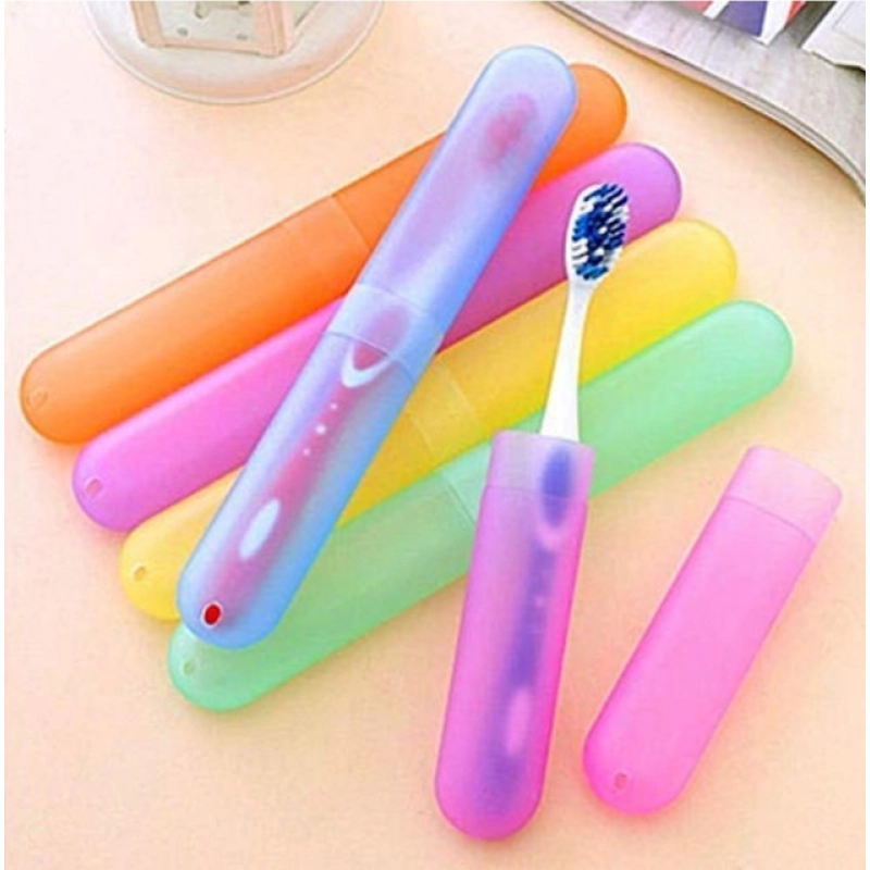 Generic Pack of 4_Plastic Toothbrush Holder Travel 4-PieceS SeT Tube Cases (Color: Assorted ) Generic Pack of 4_Plastic Toothbrush Holder Travel 4-PieceS SeT Tube Cases (Color: Assorted )