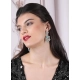 Generic Women's Brass Silver Plated Drop Earrings (Turquoise) Generic Women's Brass Silver Plated Drop Earrings (Turquoise)
