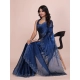 Generic Women's Jimmy choo Embellished Bollywood Saree With Unstitched Blouse 5.5Mtr (Blue) Generic Women's Jimmy choo Embellished Bollywood Saree With Unstitched Blouse 5.5Mtr (Blue)