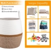 Generic Cotton Matka With Handle 14x12 Inch Storage Basket For Clothes With Out Lid (Beige-White) Generic Cotton Matka With Handle 14x12 Inch Storage Basket For Clothes With Out Lid (Beige-White)