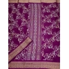 Generic Women's Cotton Silk Floral Printed Saree With Unstitched Blouse 5.5Mtr (Wine)