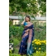 Generic Women's Katan_Silk Zari_Weaving Saree With Unstitched Blouse 5.5Mtr (Navy_Blue)