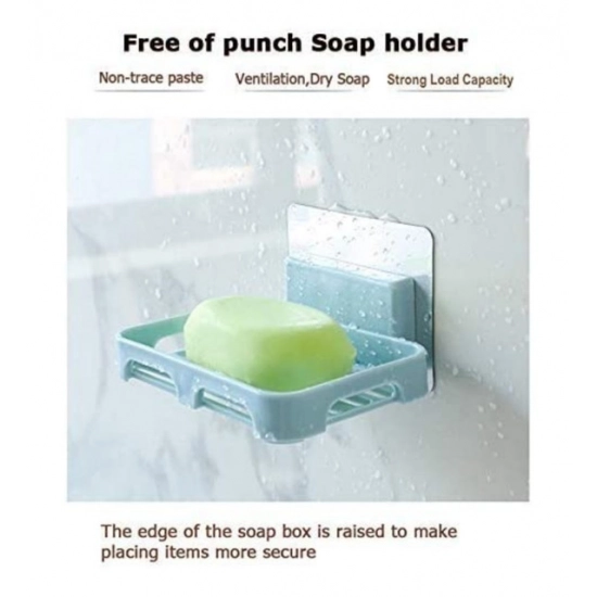 Generic Pack of 5_Magic Sticker Soap Holder – Wall-Mount Soap Organizers (Color: Assorted )