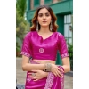 Generic Women's Faux Shimmer Geometric Ready to wear Saree With Unstitched Blouse 5.5Mtr (Pink) Generic Women's Faux Shimmer Geometric Ready to wear Saree With Unstitched Blouse 5.5Mtr (Pink)