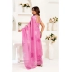 Generic Women's Linen Cotton Printed Ready To Wear Saree With Unstitched Blouse 5.5 Mtr (Light_Pink)