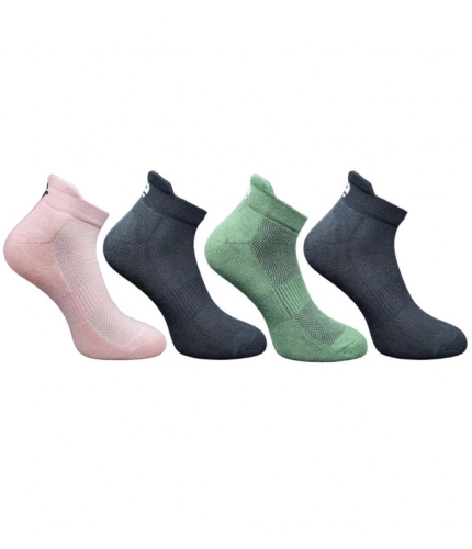 Generic 4_Pair Set Unisex Casual Cotton Printed Ankle Length Socks (Multicolor)
